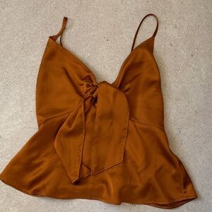 Abercrombie & Fitch Rust Camisole with Bow Detail